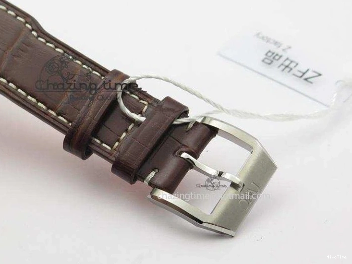 MIROTIME 0113 Youthful 2016 Pilot Chrono SS IW377719 ZF Best Edition On Brown Leather Strap A 7291